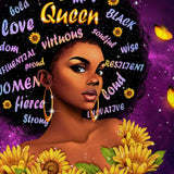 African Queens Face Printed Tote Bags