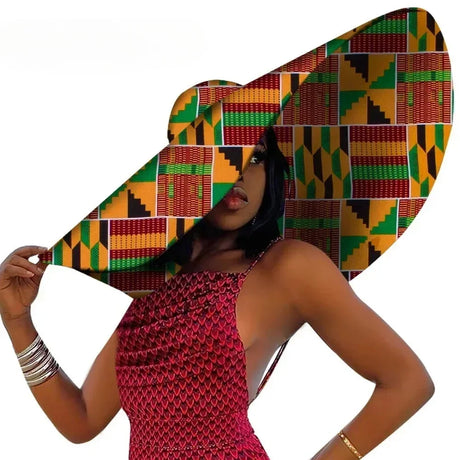 African Women Summer Beach Hats Large Brim