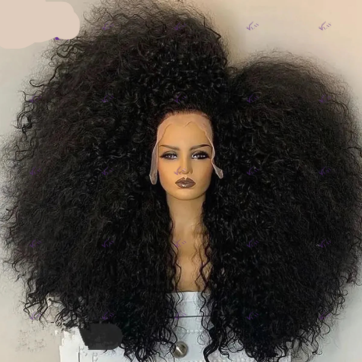 Afro Kinky Curly 360/13×6/13×4 HD Transparent Lace Human Hair Wigs