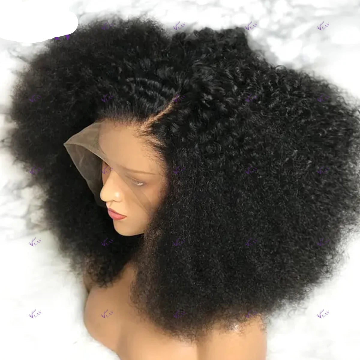 Afro Kinky Curly 360/13×6/13×4 HD Transparent Lace Human Hair Wigs