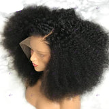 Afro Kinky Curly 360/13×6/13×4 HD Transparent Lace Human Hair Wigs