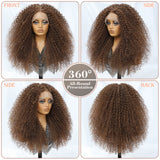 Afro Kinky Curly Lace Synthetic Wigs