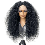 Black Afro Kinky Curly Lace Synthetic Wigs