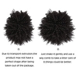 Afro Puff Curly Hair Buns Ponytail Synthetic Wig 