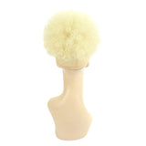 Afro Puff Curly Hair Buns Ponytail Synthetic Wig blonde