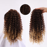 Ash Blonde Afro Puff Kinky Curly Ponytail Hair Extension