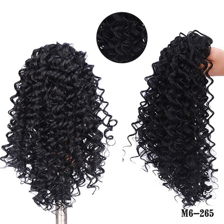 black Afro Puff Kinky Curly Ponytail Hair Extension
