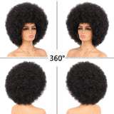 Afro Short Curly Kinky for Black Women Synthetic Wigs