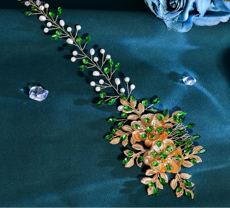 green  hair accessories 