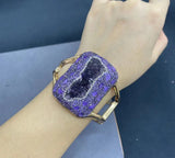 Amethyst Inlaid with Purple Gravel