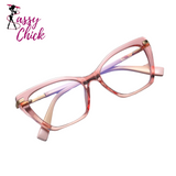 Anti-Blue Light Cat Eye Eyewear Sass Chick Logo