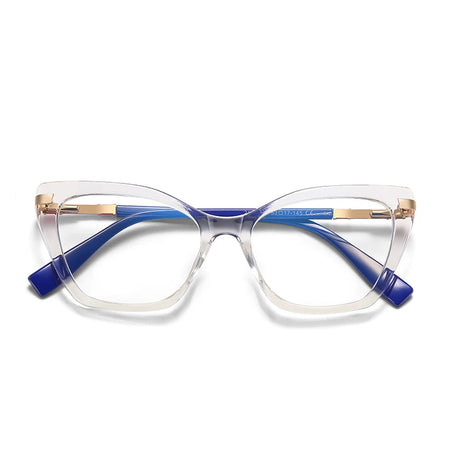 Anti-Blue Light Cat Eye Eyewear transparent frame