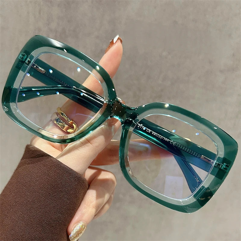 Anti-Blue Light Photochromic Myopia Eyeglasses