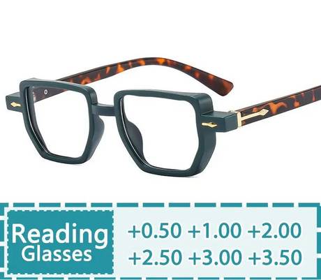 Anti-Reflective Small Frame Rivet Reading Glasses