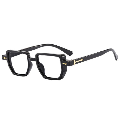 Black Anti-Reflective Small Frame Rivet Reading Glasses