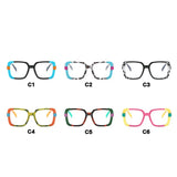Collection Anti-blue Light Optica Square Colorful Eyeglass