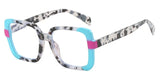 Grey Anti-blue Light Optica Square Colorful Eyeglass