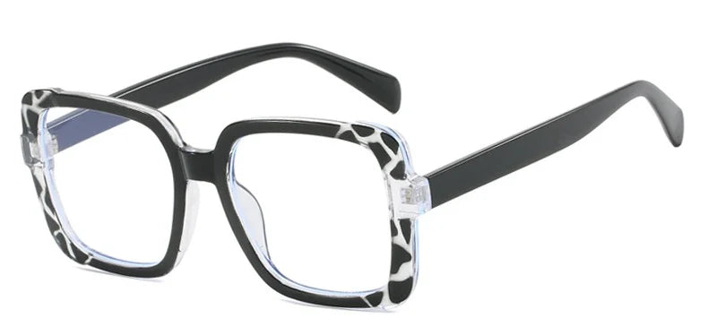 Black Anti-blue Light Optica Square Colorful Eyeglass