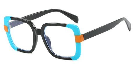 Black Anti-blue Light Optica Square Colorful Eyeglass