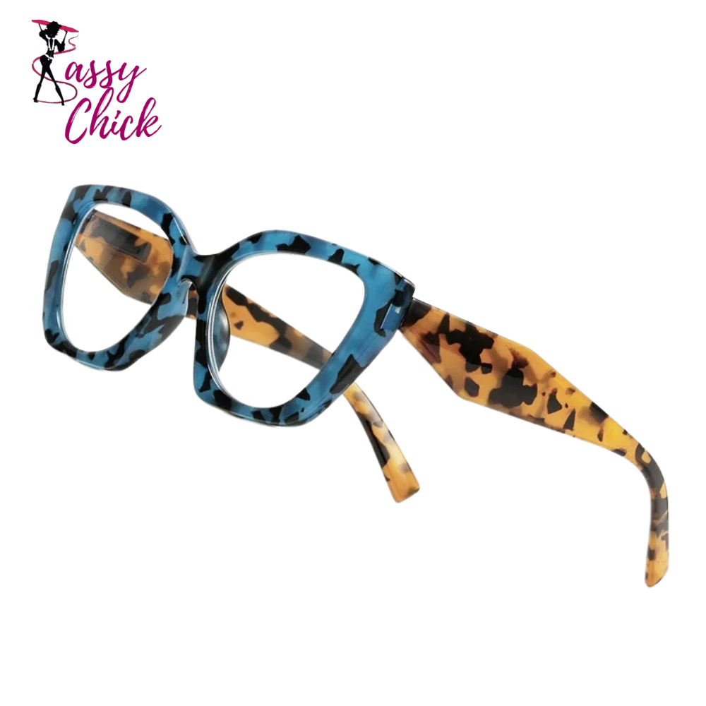 Anti-blue Light Plus Diopter Eyewear Sassy Chick Logo