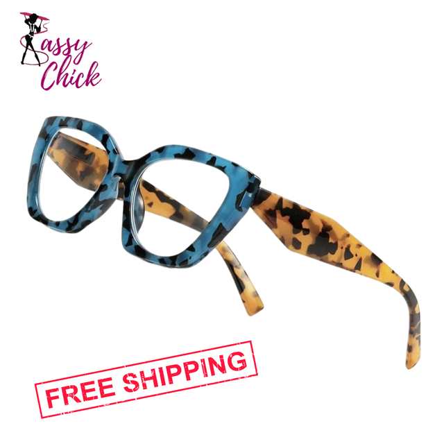 Anti-blue Light Plus Diopter Eyewear Sassy Chick Logo
