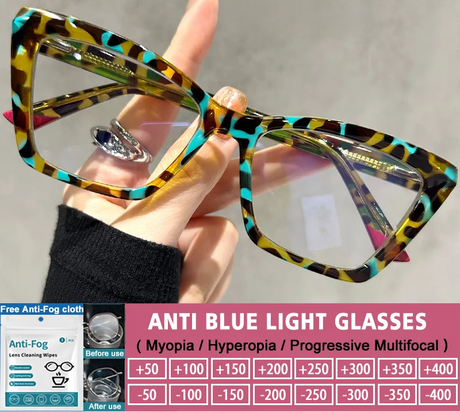 Anti-blue Ray Myopia Hyperopia Cat Eye Glasses