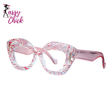 Anti-fatigue Decorative Reading Oversized Glasses Sassy Chick Logo