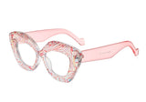 Pink Anti-fatigue Decorative Reading Oversized Glasses