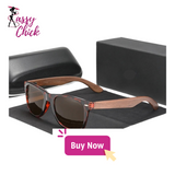 Anti-reflection Retro Wood Polarized Sunglasses