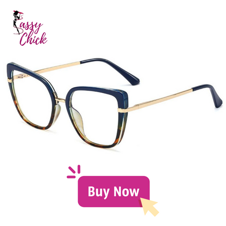 Anti Blue Cat Eye Women Eyewear Sassy Chick Logo