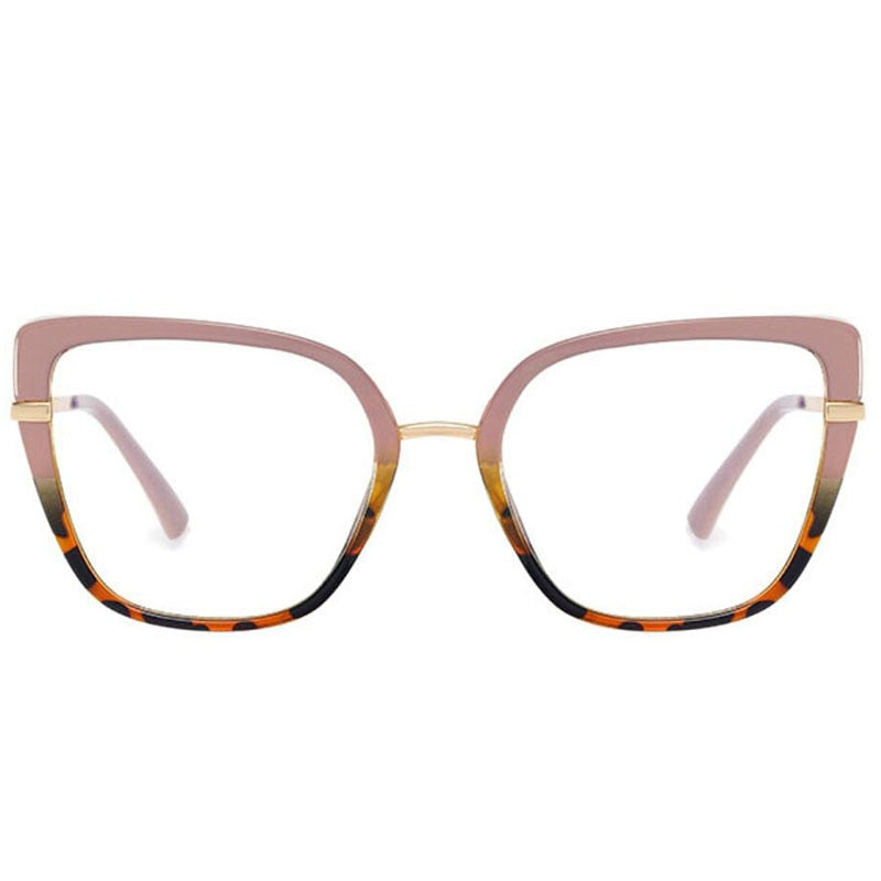 Anti Blue Cat Eye Women Eyewear beige 