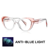 Pink Anti Blue Light Cat Eye Reading Glasses