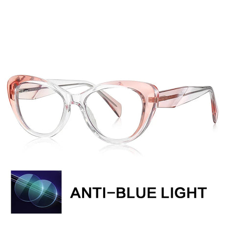 Pink Anti Blue Light Cat Eye Reading Glasses