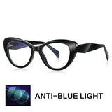 Black Anti Blue Light Cat Eye Reading Glasses