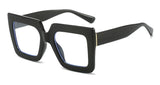 Black Anti Blue Light Glasses Large Square