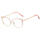 Beige Anti Blue Light Optical Cat Eye Glasses