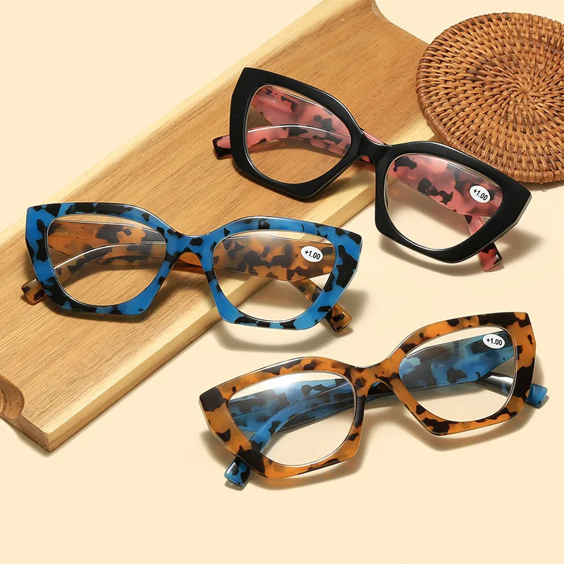 3 different color reading glasses