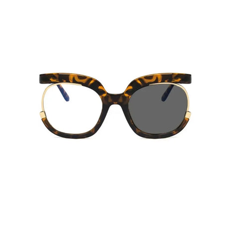 Leopard Anti Blue Light Vision Distance Computer Eyeglasses