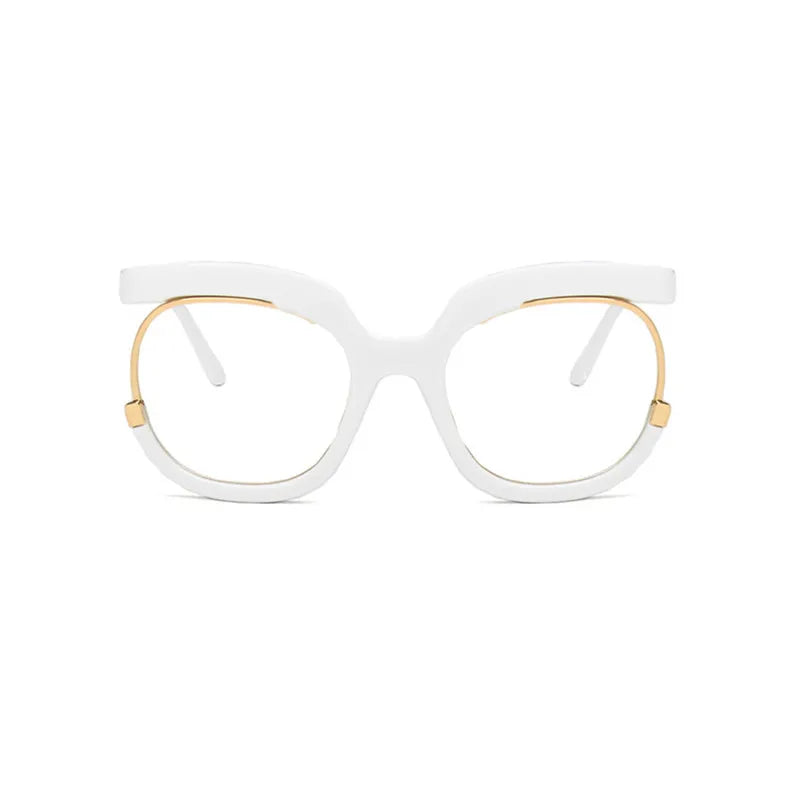 White Anti Blue Light Vision Distance Computer Eyeglasses