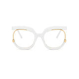 White Anti Blue Light Vision Distance Computer Eyeglasses
