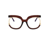 Brown Anti Blue Light Vision Distance Computer Eyeglasses