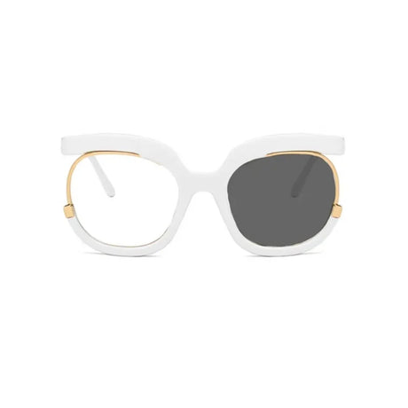 White Anti Blue Light Vision Distance Computer Eyeglasses
