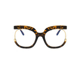 Leopard Anti Blue Light Vision Distance Computer Eyeglasses