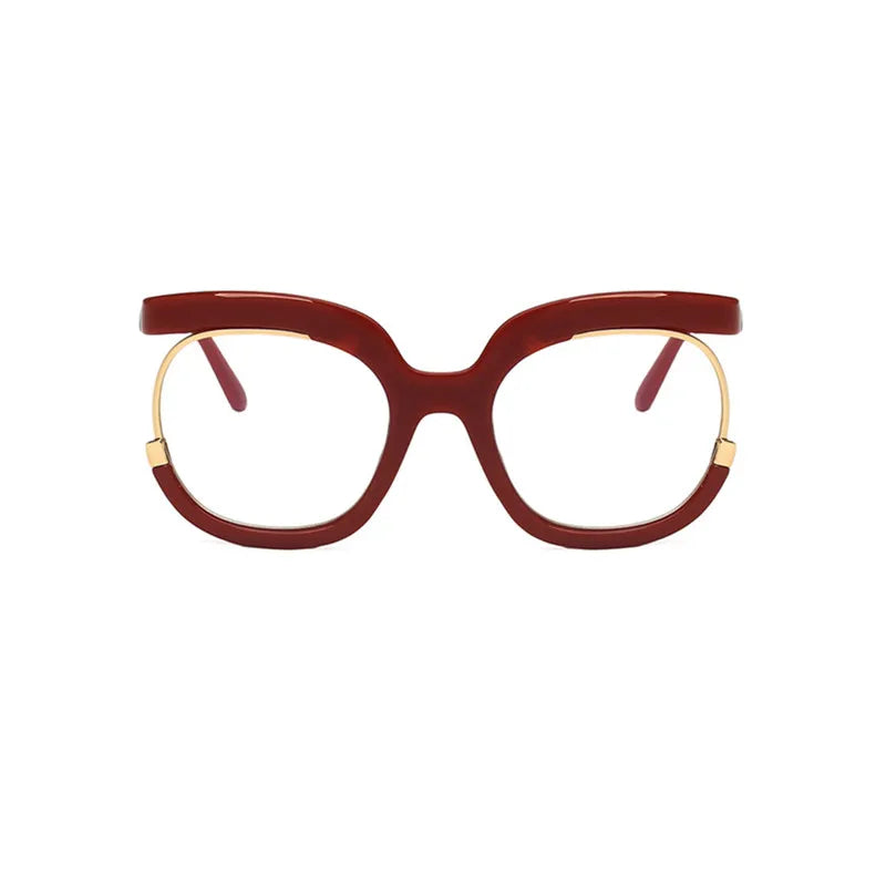 Red Anti Blue Light Vision Distance Computer Eyeglasses