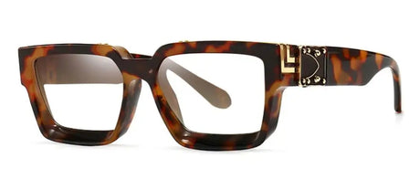 Leopard Anti Blue Light With Diopter Minus 0 -1.5 -6.0 Eyewear