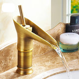 Antique Bronze Waterfall Basin Faucet