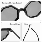 Baby Girls Outdoor Cute Striped Polygon UV400 Sunglasses
