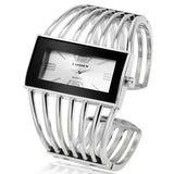 Bangle Bracelet Watch For Women Silver