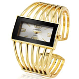 Bangle Bracelet Watch For Women Gold white