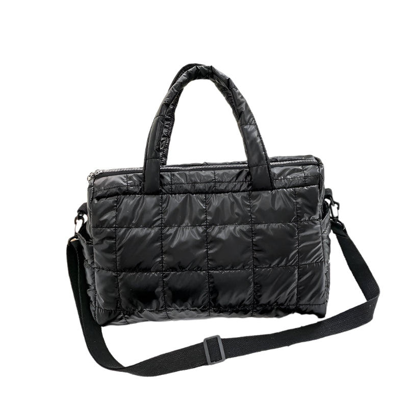 Big Capacity Waterproof Nylon Shoulder Travel Bag black 